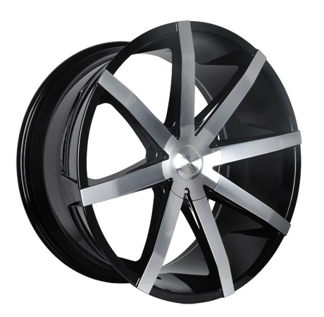 Big Size Aftermarket Wheel With Black Face UFO-1863