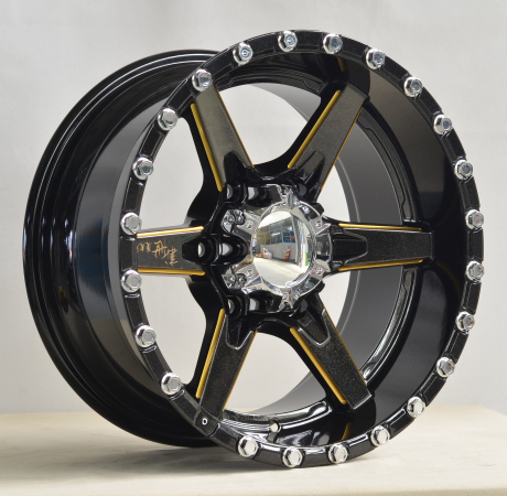 Nice Color Big Rivets and Caps SUV Alloy Wheels UFO-6001