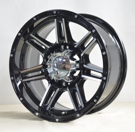 4X4 Alloy Wheel Seven Spokes with Rivets UFO-LGS14