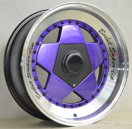 Aftermarket Alloy Wheels With Rivets And One Step Lip Big Caps UFO-5029