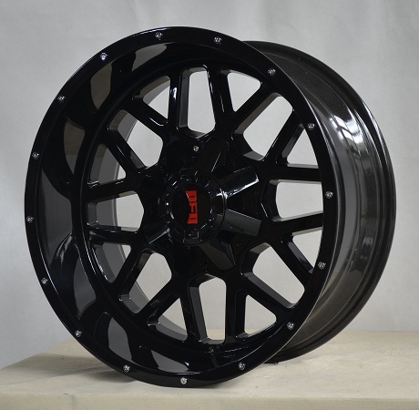Black Color Milling Window Net Spokes Alloy Wheels No-863