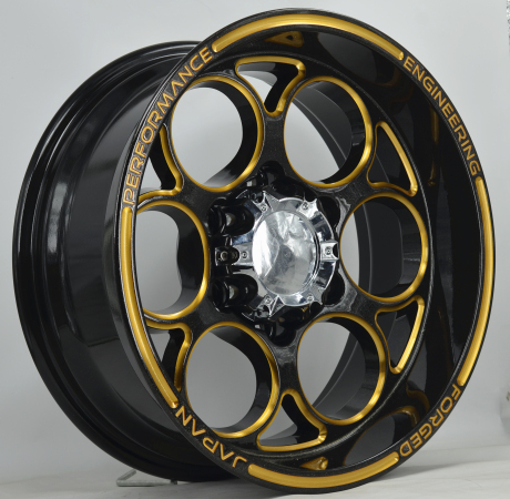 16 Inch Round Face Design Nice Stripe Line SUV Alloy Wheels UFO-6005