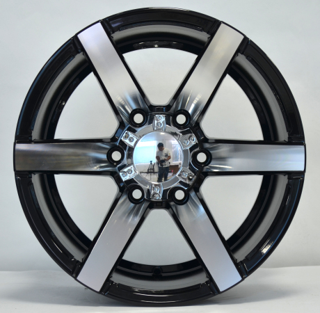 16 Inch Machine Face 4X4 Alloy Wheel With Rivets UFO-6031